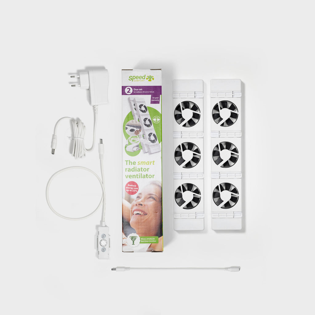 SpeedComfort Heizkörperventilator Duo-Set mit Automatic Sensor weiß