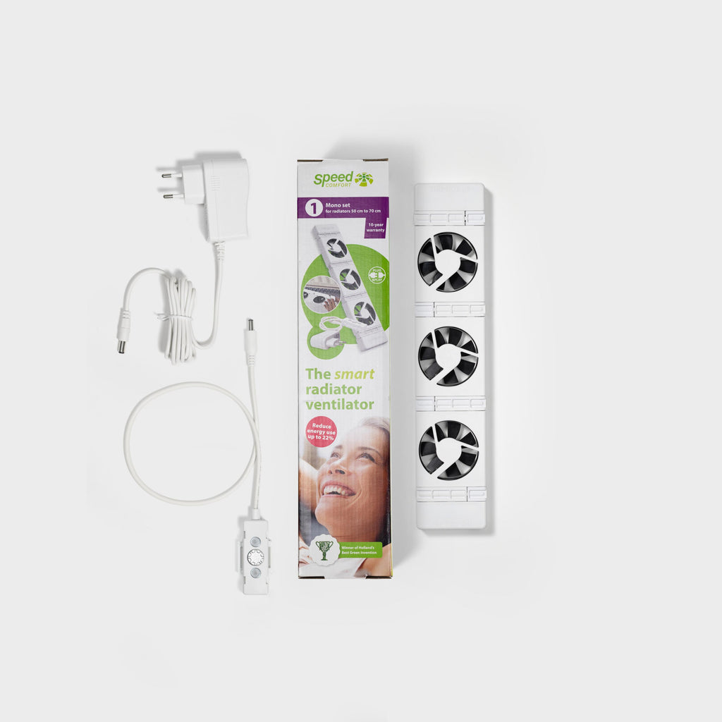 SpeedComfort Heizkörperventilator Mono-Set mit Automatic Sensor weiß